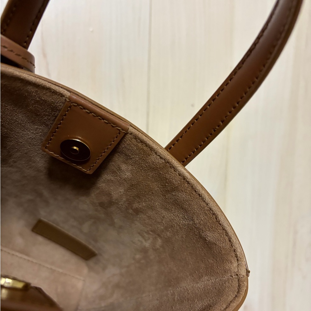 MINI TOY SHOPPING SAINT LAURENT IN BOX LEATHER (Fox color) - Picture 4 of 10